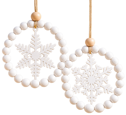 Winterliche Fensterdeko – Schneeflocke 3D druck 2er Set
