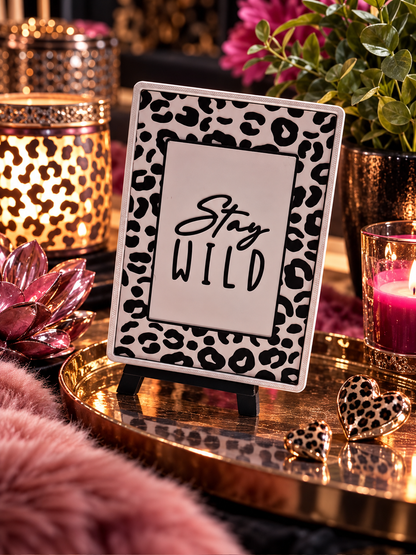 Statement-Schilder im Leoparden-Look 3D Druck