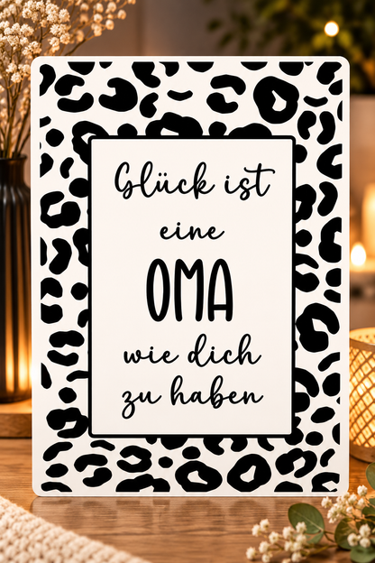 Statement-Schilder im Leoparden-Look 3D Druck