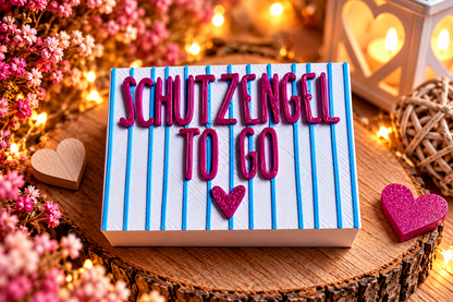 Schutzengel – kleine Geschenkbox mit Herz