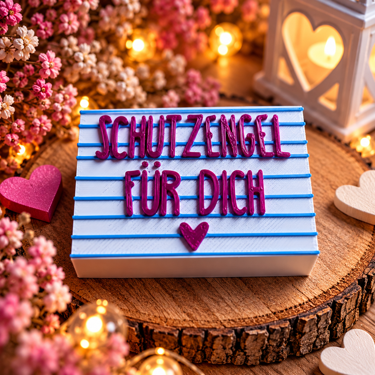Schutzengel – kleine Geschenkbox mit Herz