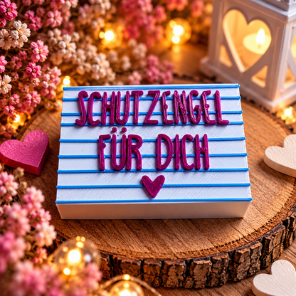 Schutzengel – kleine Geschenkbox mit Herz