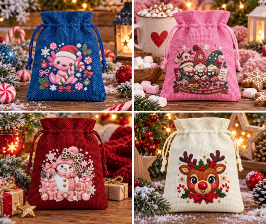 Weihnachtliche Geschenksäckchen